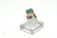 Ladies ring with malachite in 14 carat gold and rotating head
Size 53