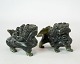 A pair of soap stone figurines in the shape of lions, in great vintage condition.Great condition