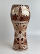 Umbrella stand, ceramic cane holder. Motifs from the city of Turku (Abo) in Finland - by H.C. von Rumsolykin for Kupittaan Savi