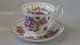 Coffee cup with saucer "Septemper" Royal Albert MånedstelEnglish StelFlower motif: Michaelmas DaisySOLD