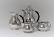 Grann & Laglye. Silver coffee service (830). Consisting of ; coffee pot, water jug, cream jug and sugar bowl. Produced in the 1940s.