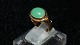 Ladies ring with Green stone in 14 carat Gold
Størrelse 56