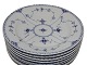 Musselmalet HalvblondeStor middagstallerken 25 cm. #571