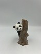 Royal Copenhagen panda på træstub