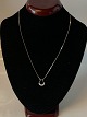 Elegant necklace with pendant in 14 carat white goldStamped 585Length 43 cm