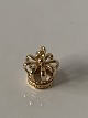 Kongekrone Charms / Vedhæng i 14 karat guld Højde 21,83 mm