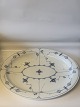 Blue Fluted Fluted, large oval dish,
Dec. no. 1/#102