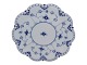 Blue Fluted Full LaceRound tray from 1898-1923 25 cm.