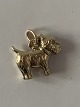 Hund Terrier, Charms / Vedhæng i 14 karat guld Højde 18,80 mm