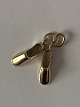 Et par Sutsko / hjemmesko Vedhæng / Charms i 14 karat guld Højde 19,09 mm