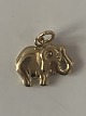 Elefant Charms / Vedhæng i 14 karat guld Højde 17,98 mm