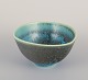 Berndt Friberg for Gustavsberg, Sweden. "Selecta" ceramic bowl in eggshell glaze with blue and green tones.