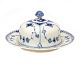 Royal Copenhagen blue fluted half lace butter dish 502. 2. quality. H: 9,5cm. D: 
17cm