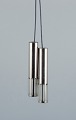 Schmahl & Schulz, Germany. A pair of ceiling pendants in stainless steel and acrylic glass.