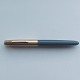 Gray Parker 51 fountain pen with gold-double cap​