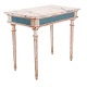 Gustavian console with marbled wood top. Sweden circa 1780. H: 79cm. Top: 90x54cm