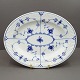 Royal Copenhagen, musselmalet riflet porcelæn; Ovalt fad #96