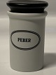 Eslau, Pepper spice jar.Height with lid 10.5 cm.