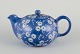 Kähler, Denmark.Large "Marguerite" teapot with blue glaze.