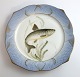 Royal Copenhagen. Fish set No.19. Model 3002. Diameter 22.5 cm. Salmo cæcifer. 
Produced before 1923. (1 quality)