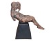Pia Langelund art pottery 
Sculpture of nude man wearing a mask