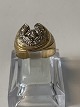 Gold ring with diamonds 14 Karat.
Size: 63.