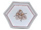 Royal Copenhagen
Hexagonal dish 13.2 cm.  from before 1894