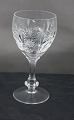 Heidelberg Danish crystal glassware with knob on stem. White wine glasses 15cm.