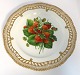 Royal Copenhagen Flora Danica, fruit plate. Lunch plate with open-work border. 
Design # 429/3554. Diameter 23 cm. (1 quality).