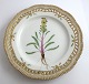 Royal Copenhagen Flora Danica. Lunch plate with open-work border. Design # 3554. 
Diameter 23 cm. (1 quality). Pedicularis flammea L