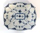 Royal Copenhagen. Blue Fluted Full Lace. Square dish. Model 1143. Length 26 cm. Width 23 cm. (3 quality).