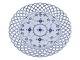 Blue Fluted Full LaceDouble lace plate 22.9 cm. #1099