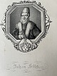 Litografi af Em. Bærentzen - Portræt af Kansler Johan ...