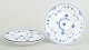 Royal Copenhagen Blue Fluted Half Lace, set of three salad plates.