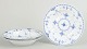 Royal Copenhagen Blue Fluted Half Lace, set of three deep plates.