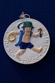 Childrens Help Day's plate 1910 in relief by Danish Aluminia