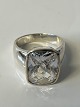Signet ring Sterling silver with stoneSize 64