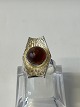 Ladies Ring with Amber Sterling SilverSize 55