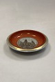 Royal Copenhagen Orange/grå skål i krakele - Rosenborg