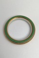 Royal Copenhagen Porcelain Armring Bangle Green / Gold