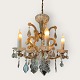 Glass chandelierwith many crystals*DKK 1400