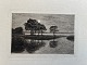 Radering af John Lübschitz - Å udløb 1893.