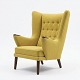Lundin Antique presents: Beautiful Danish "Teddy Bear Chair" from the 50s with nails in teak. Good ...