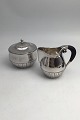 Danam Antik præsenterer: Georg Jensen og Wendel Sterling Sølv Flødekande og Sukkerskål No. 45D