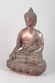 Stor Buddhafigur i bronze.