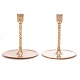 Aabenraa Antikvitetshandel presents: A pair of large Russian brass church candlesticks circa 1750. H: 26cm. ...