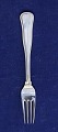 Cohr Dobbeltriflet sølvbestik, frokostgafler 17,2cm