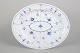 L'Art presents: Royal Copenhagen, Blue Fluted Plain, large antique serving dish.