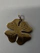 14 karat guld. Firkløver.Charms / Vedhæng.Højde 1,9 cm.
