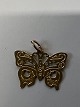 14 karat guld. Sommerfugl.Charms / Vedhæng.Højde 1,7 cm.